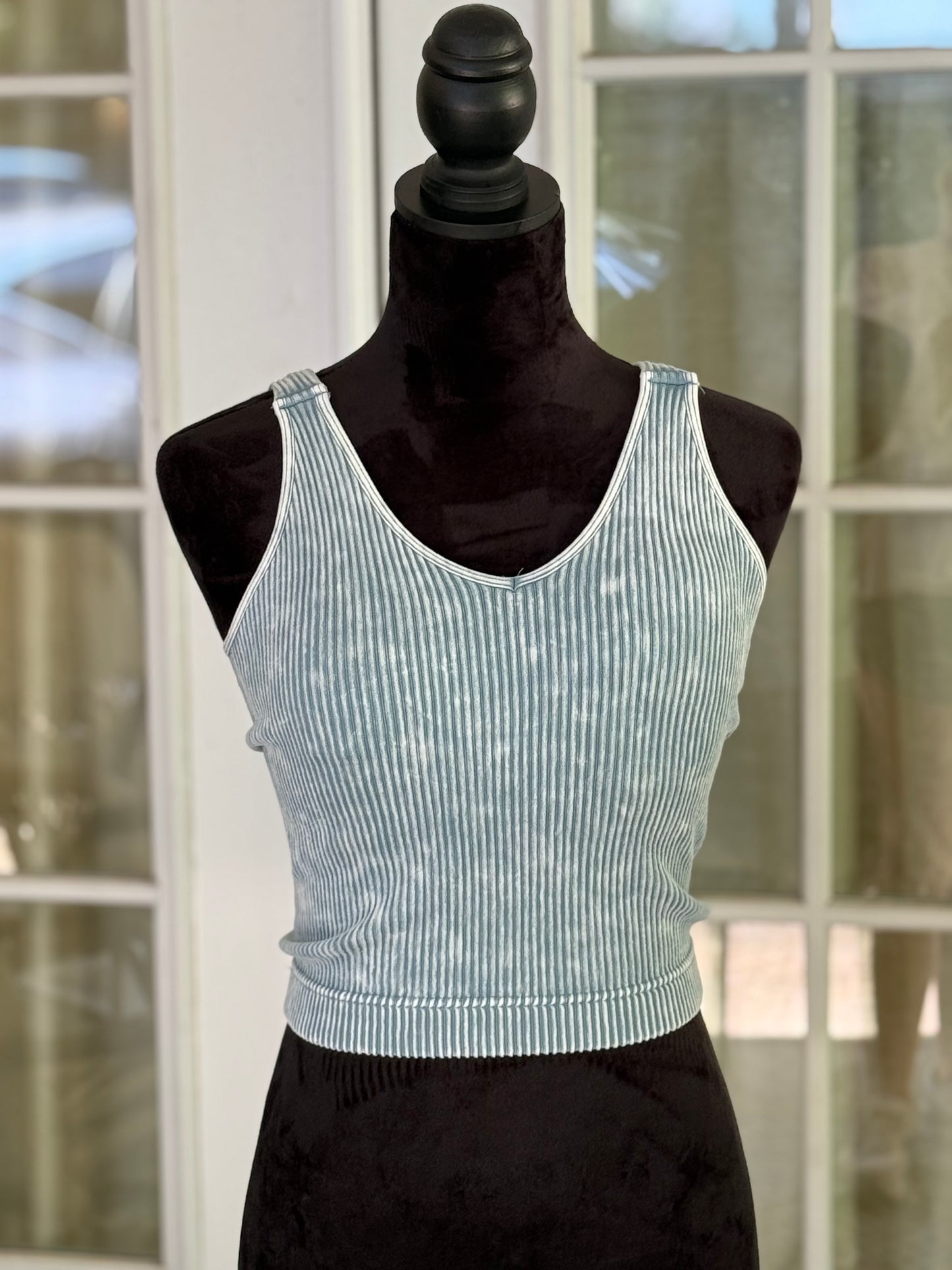 Ribbed Crop Tank