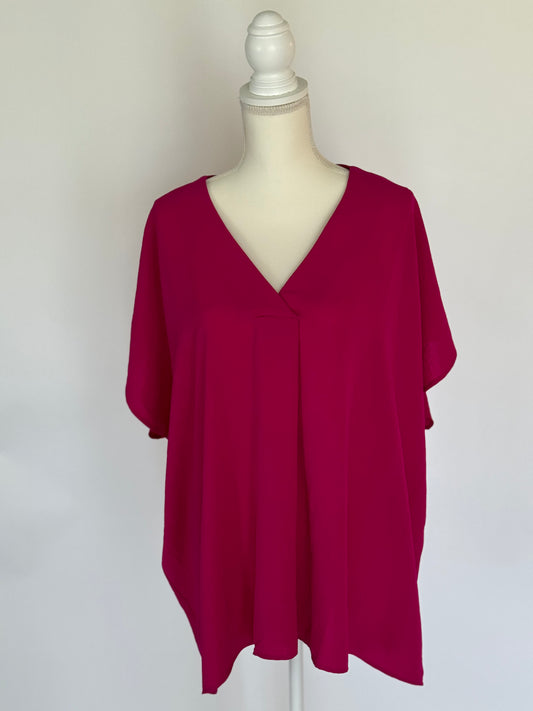 Fuchsia Dreams Top-Plus