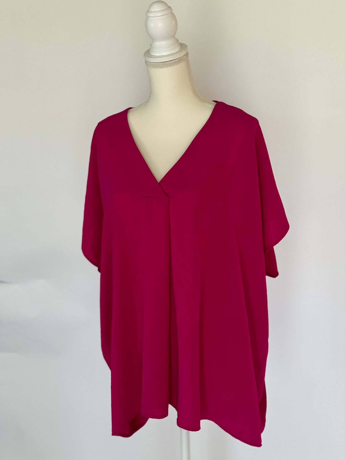 Fuchsia Dreams Top-Plus