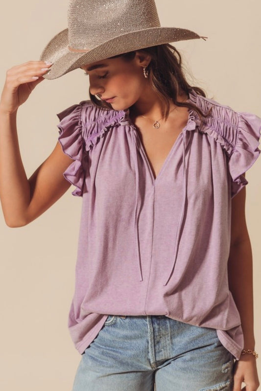 Out West Lavender Top